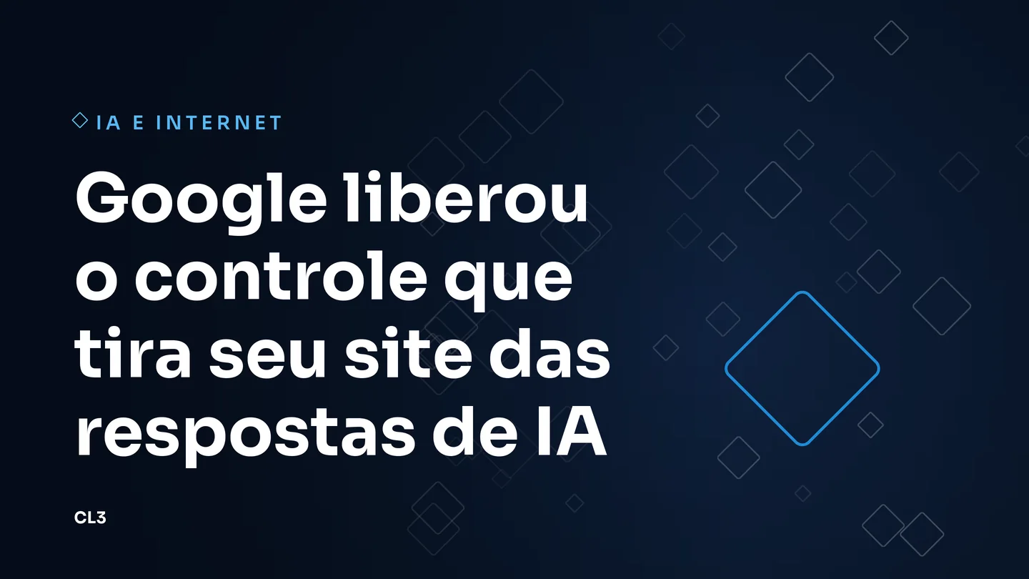 Arte da CL3 sobre o novo controle de IA no Google Search Console