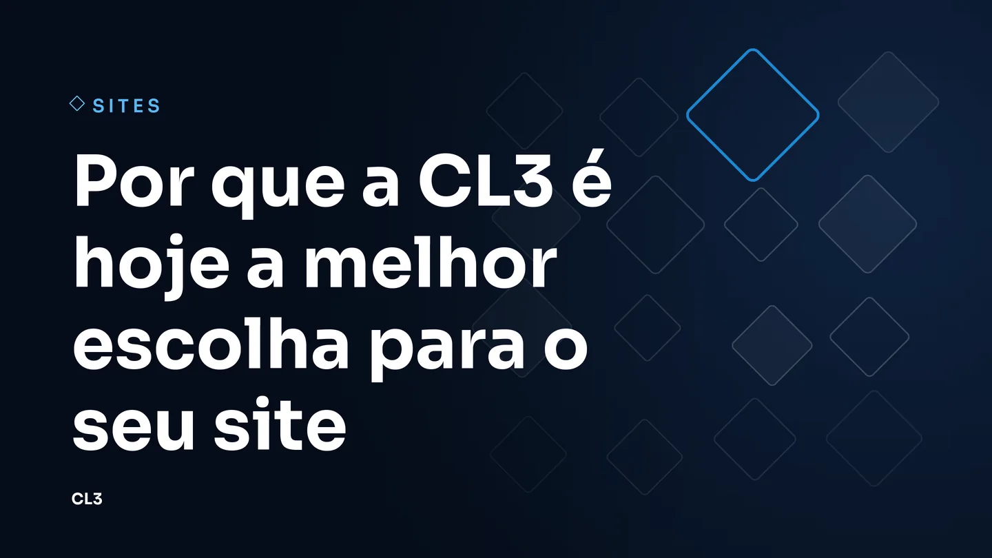 Arte da CL3 sobre como escolher a agência que vai fazer o seu site