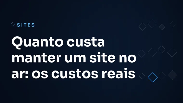 Capa do artigo: Quanto custa manter um site no ar: os custos reais